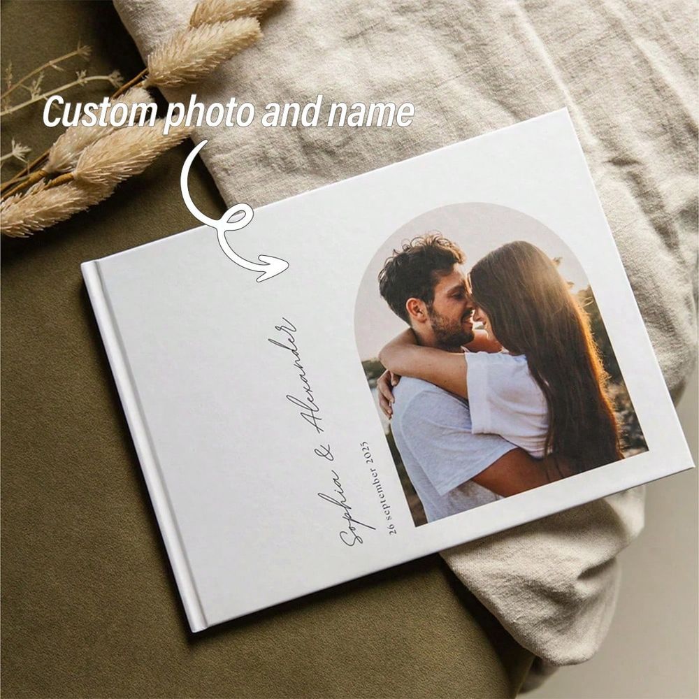 Custom Photo Book - Livre d'or de mariage personnalisé de