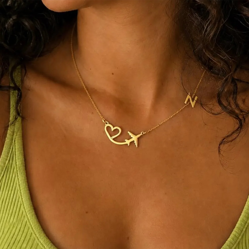 Name Necklace Custom - Collier personnalisé avec pendentif en forme
