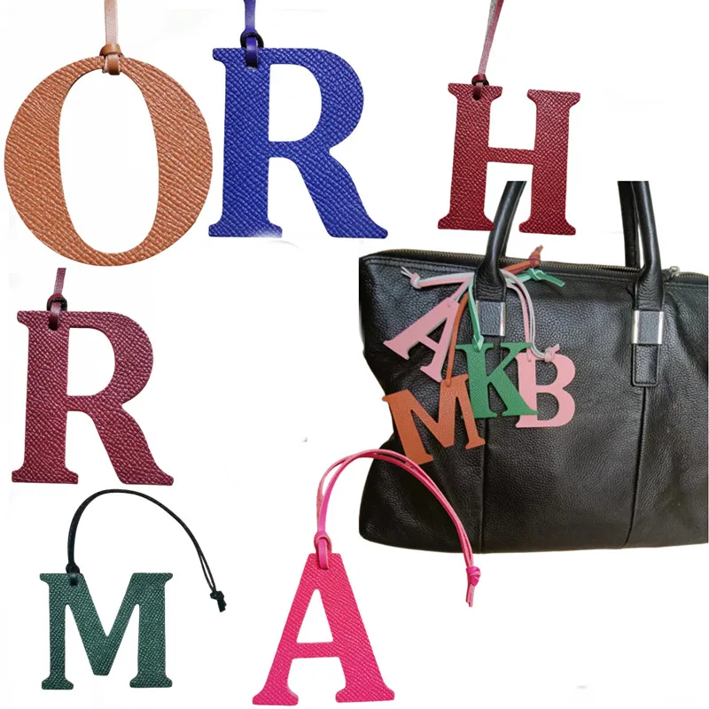 Monogram Keychain Leather - Porte-Clés en Cuir group Naturel avec
