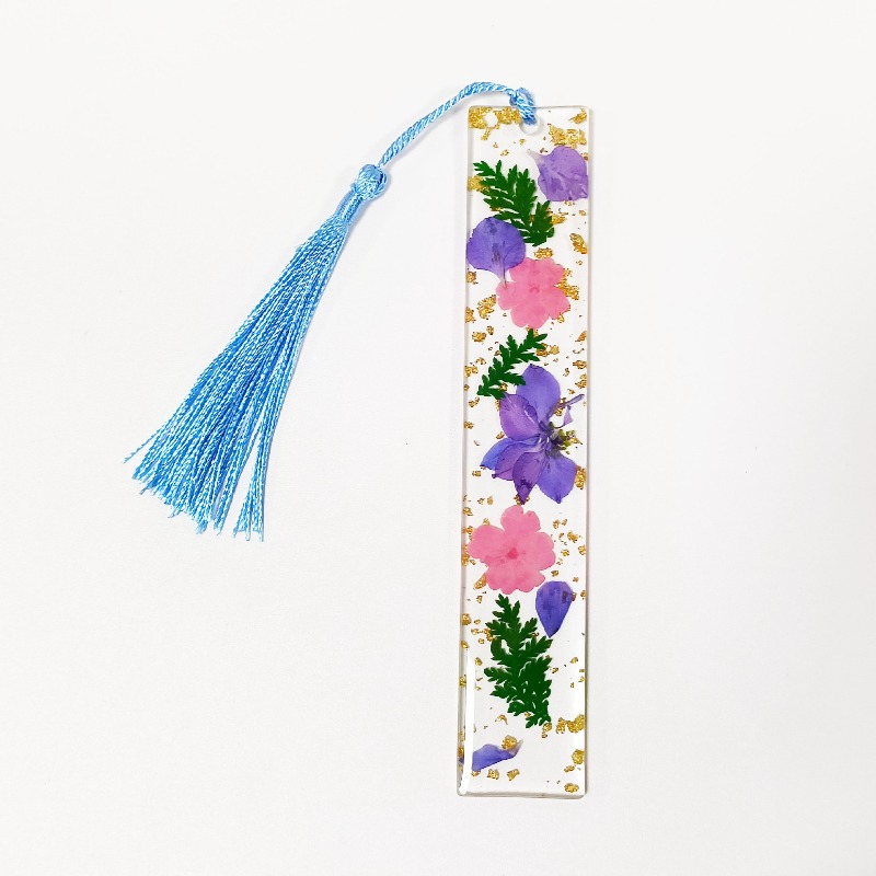 Dried Flower Bookmark - 5 marque-pages créatifs en acrylique transparent