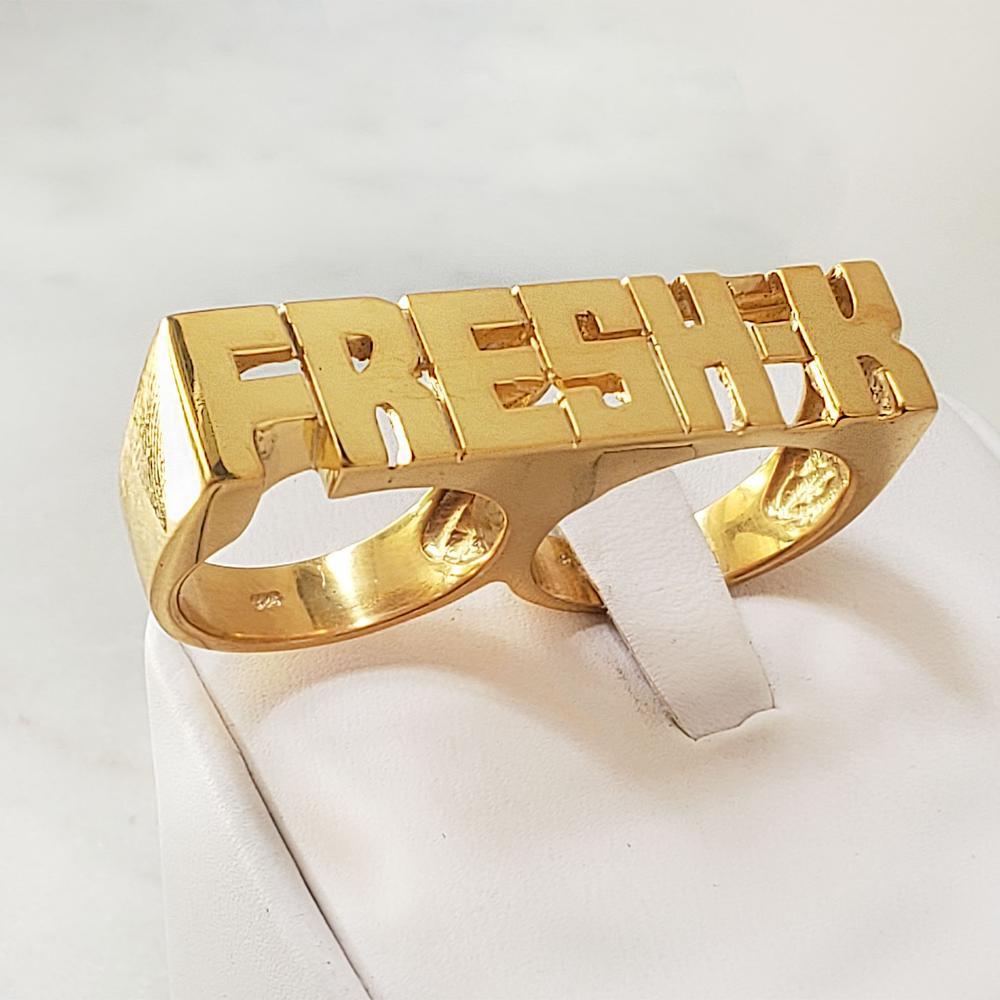 Bague avec nom personnalisé, D - Initial Ring Custom avis et prix