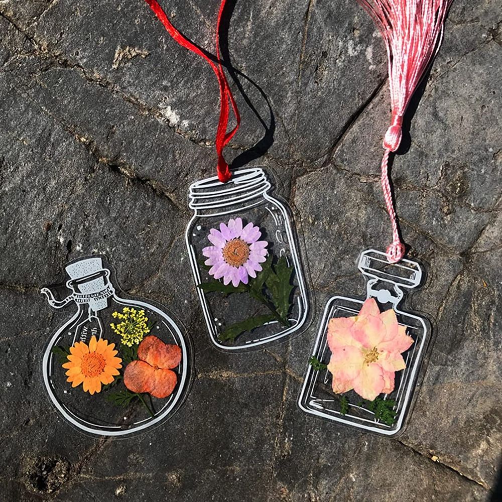 Signets de fleurs séchées tran - Dried Flower Bookmark avis et prix