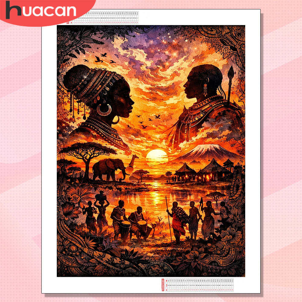 HUACAN Mosaïque Diamant Nouvea - Photo Mosaic Print avis et prix