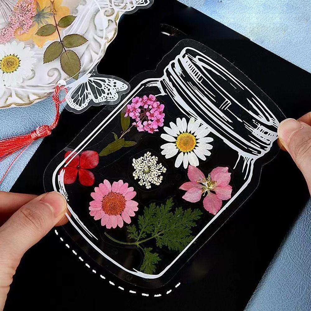 Marque-page en forme de verrer - Dried Flower Bookmark avis et prix
