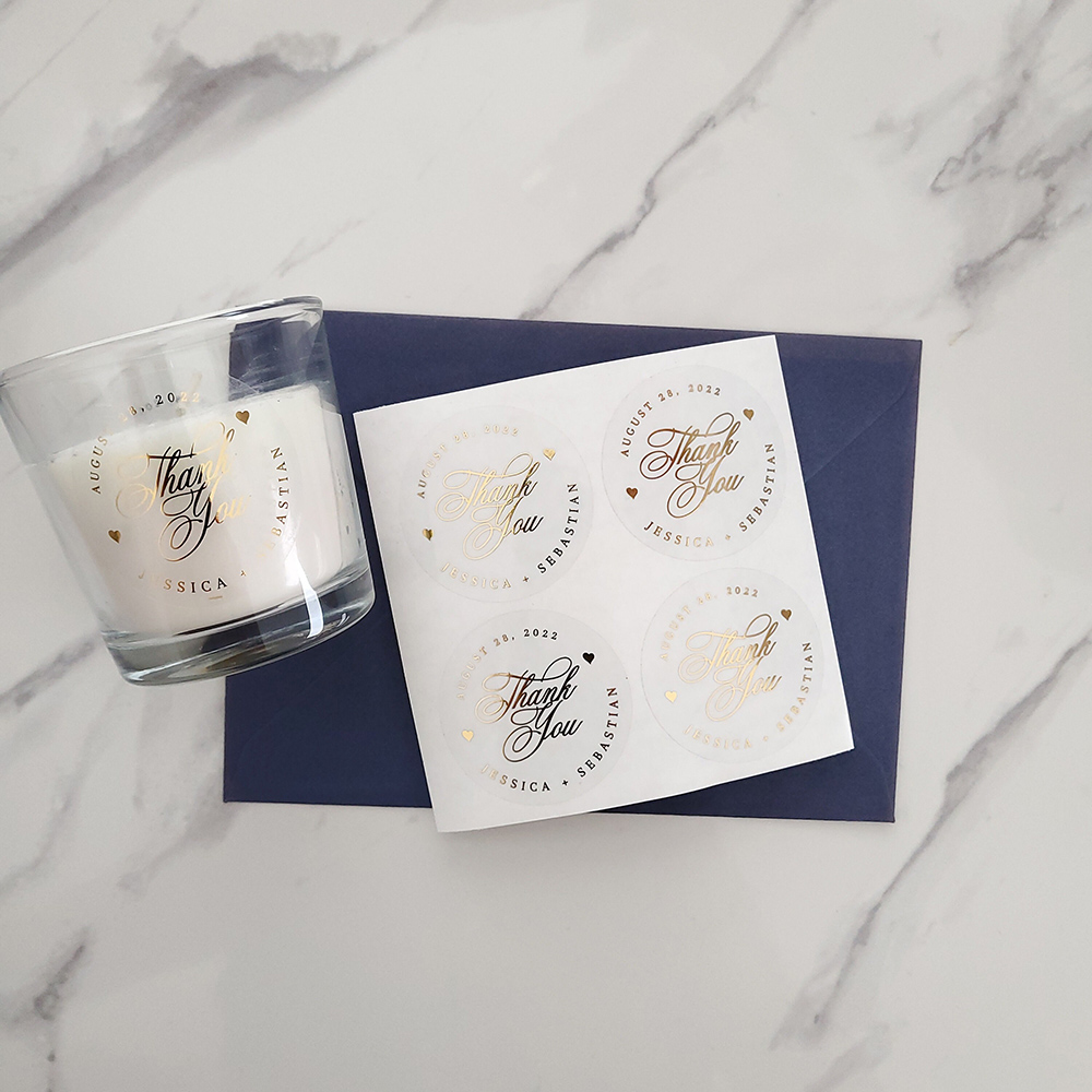 Étiquettes autocollantes ronde - Personalised Candle Label avis et prix
