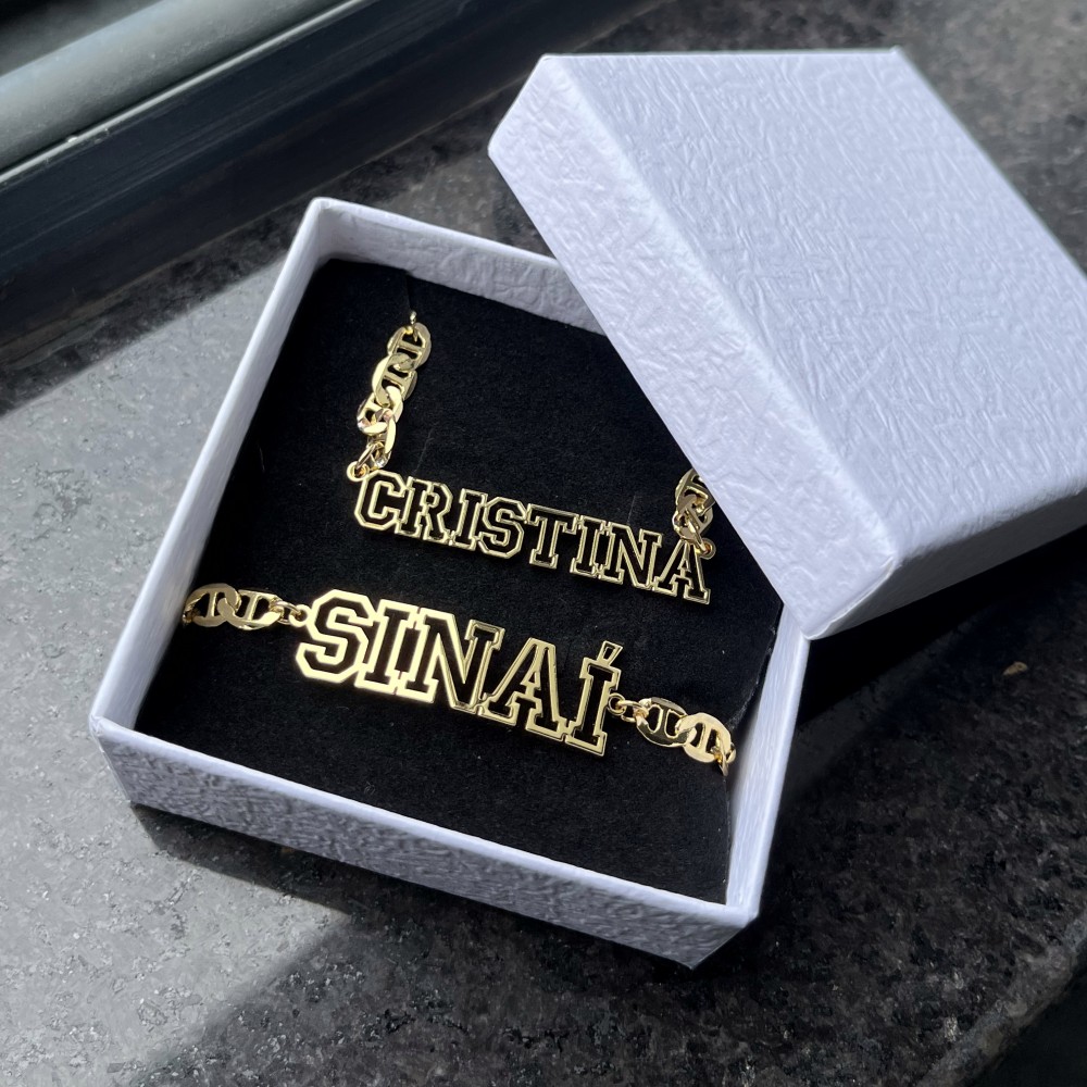 DUOYING-Collier Creux avec Nom - Name Necklace Custom avis et prix