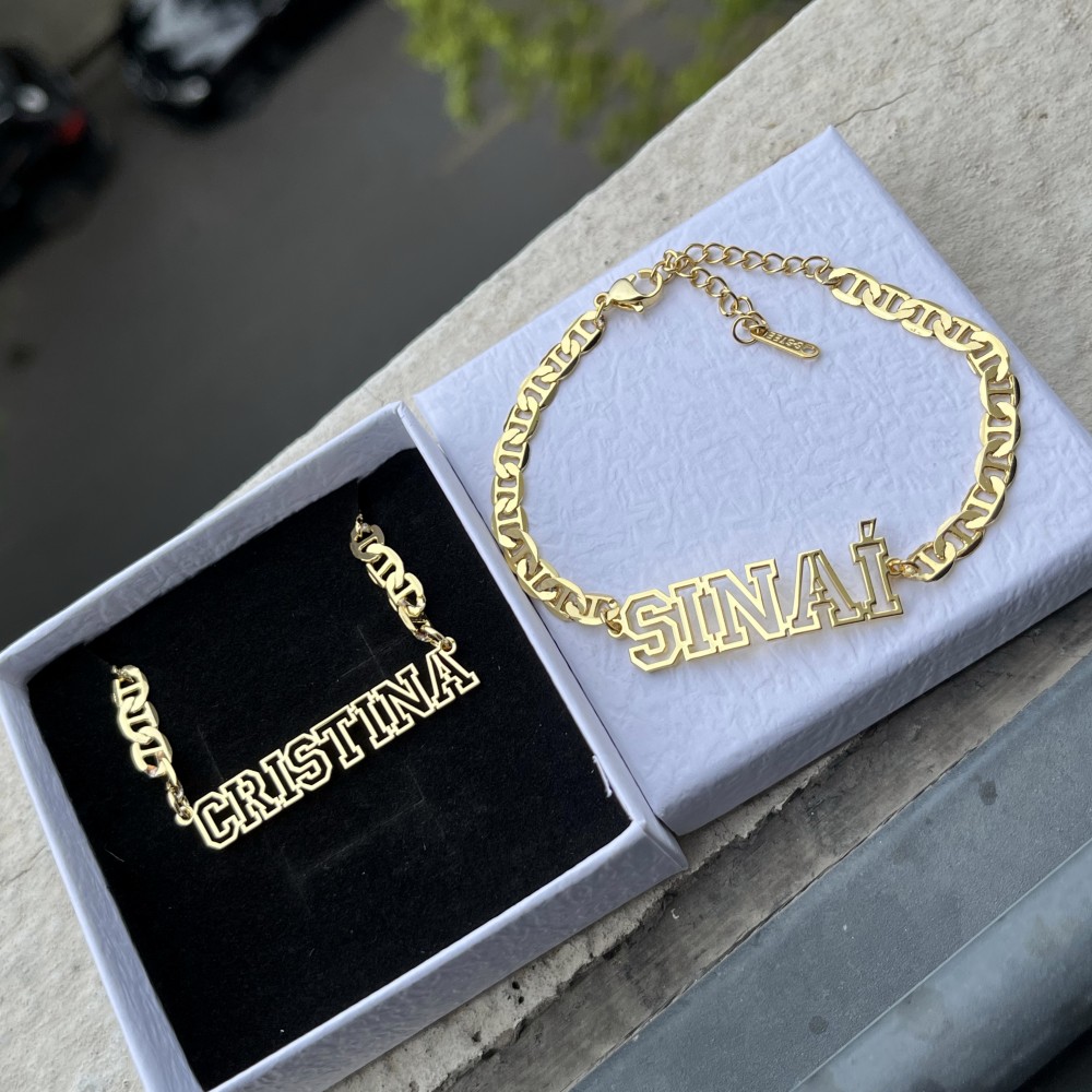 DUOYING-Collier Creux avec Nom - Name Necklace Custom avis et prix