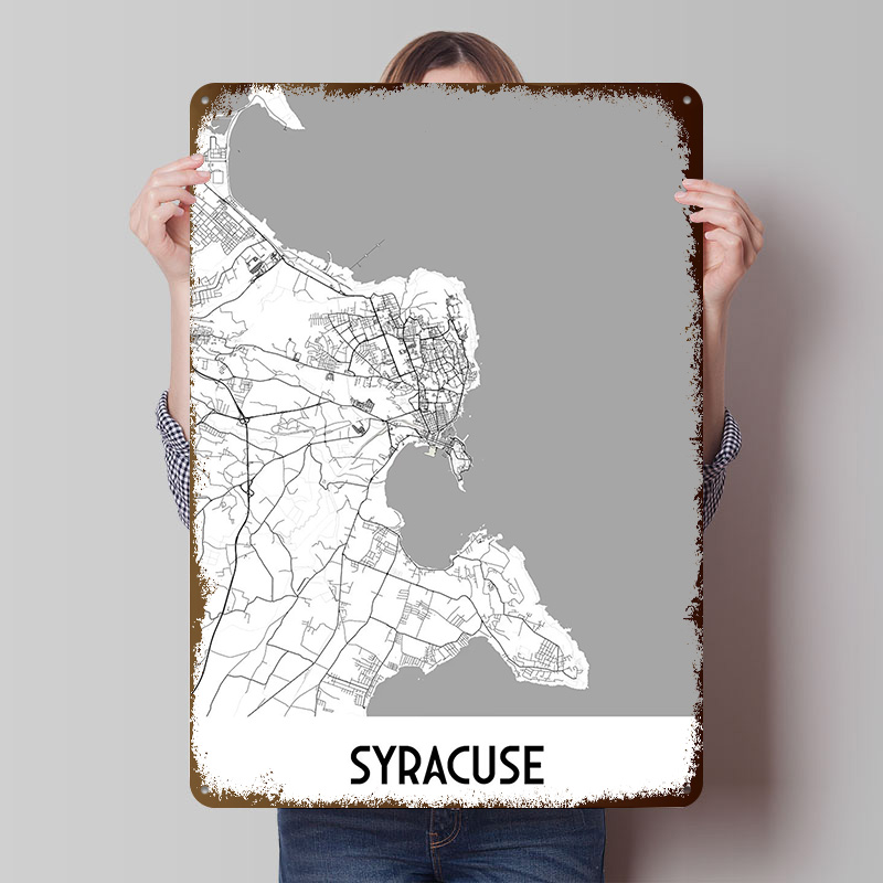 Affiche métallique Carte de la - Custom Map Poster avis et prix
