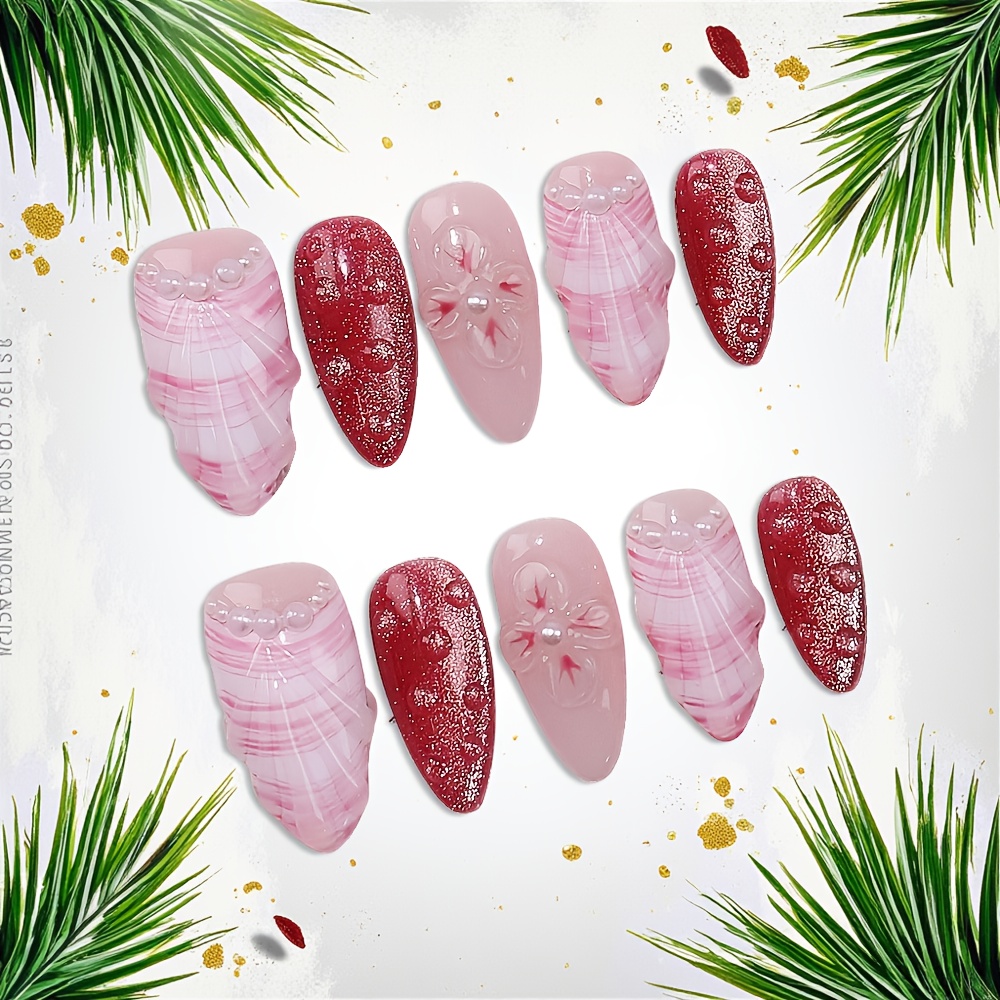 Kit de 10 faux ongles press-on - Pressed Flower Art avis et prix