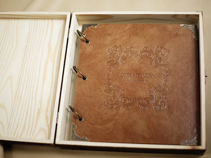 Album Photo en cuir gravé avec - Custom Photo Book avis et prix