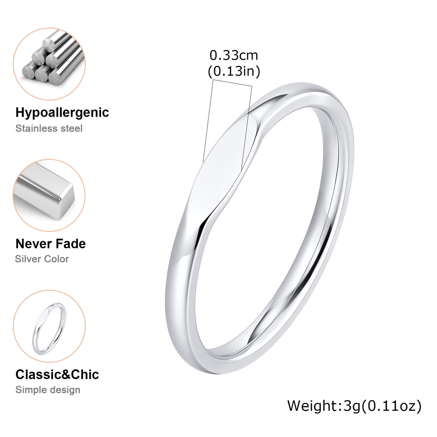 Bague de couple minimaliste po - Initial Ring Custom avis et prix