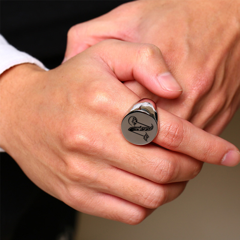 Vnox – bague de timbre pour ho - Initial Ring Custom avis et prix